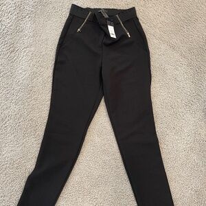 Dynamite Black Trousers with Zippers